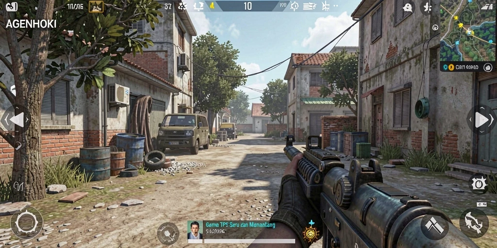 Screenshot AGENHOKI menampilkan gameplay penuh aksi dengan grafis yang mengesankan.