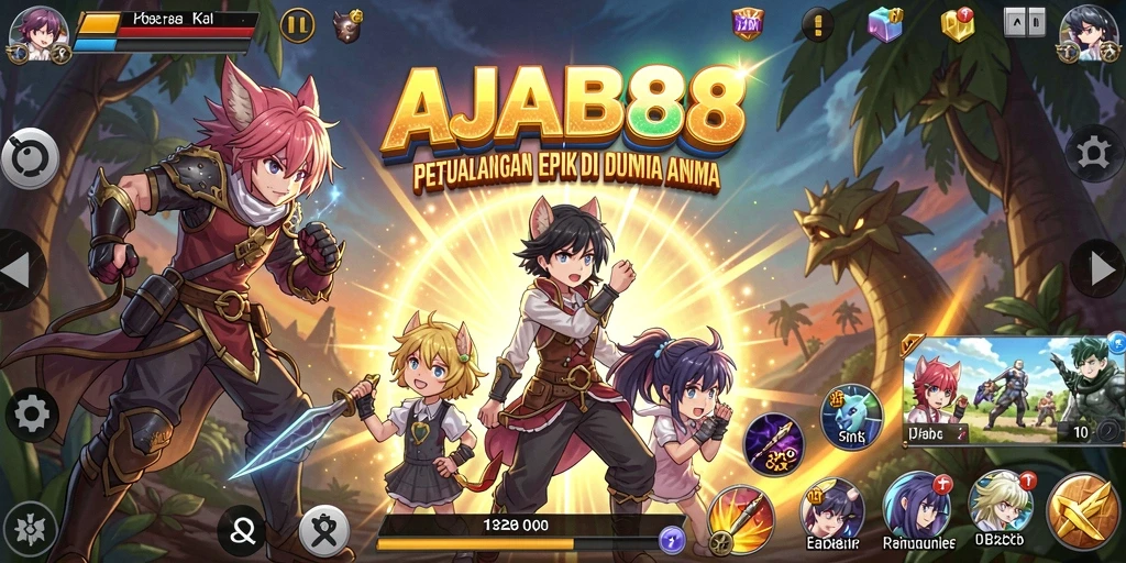 Tampilan menarik dari gameplay AJAIB88 yang penuh warna dan dinamis.