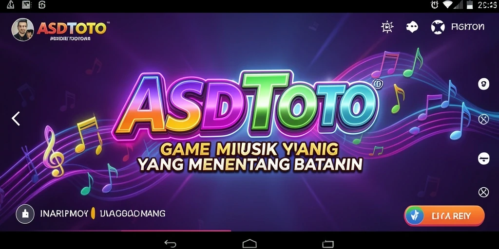 Tampilan gameplay yang mengasyikkan dari ASDTOTO saat bermain musik.