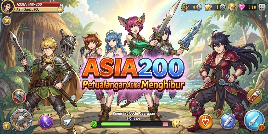 Tampilan penuh aksi dari gameplay ASIA200 yang menarik.