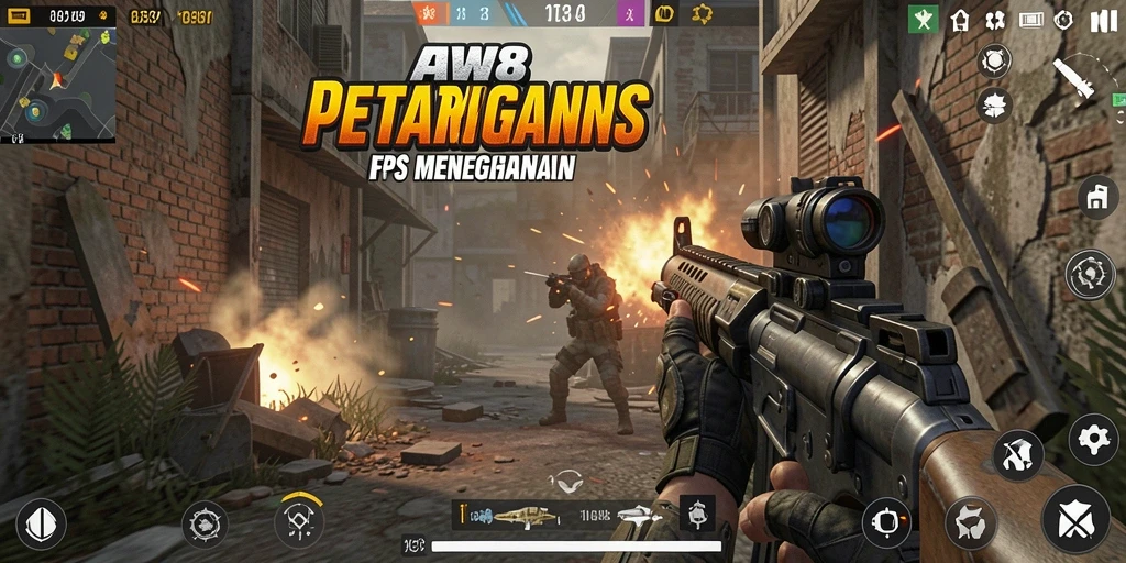 Gameplay intens dengan grafis luar biasa di AW8.