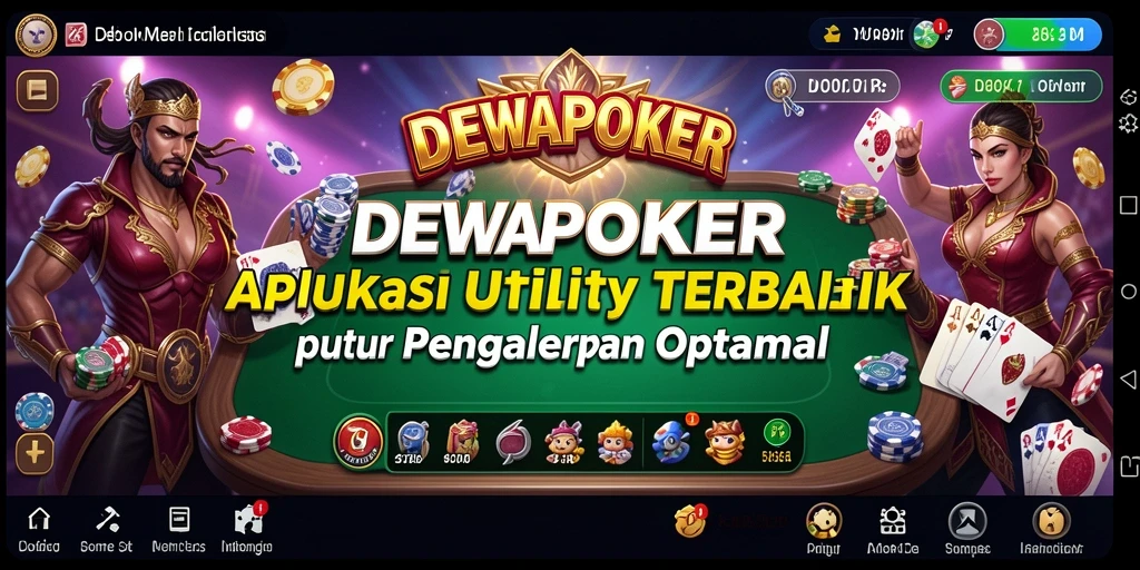 Tampilan utama DEWAPOKER dengan fitur-fitur Utility yang memadai.