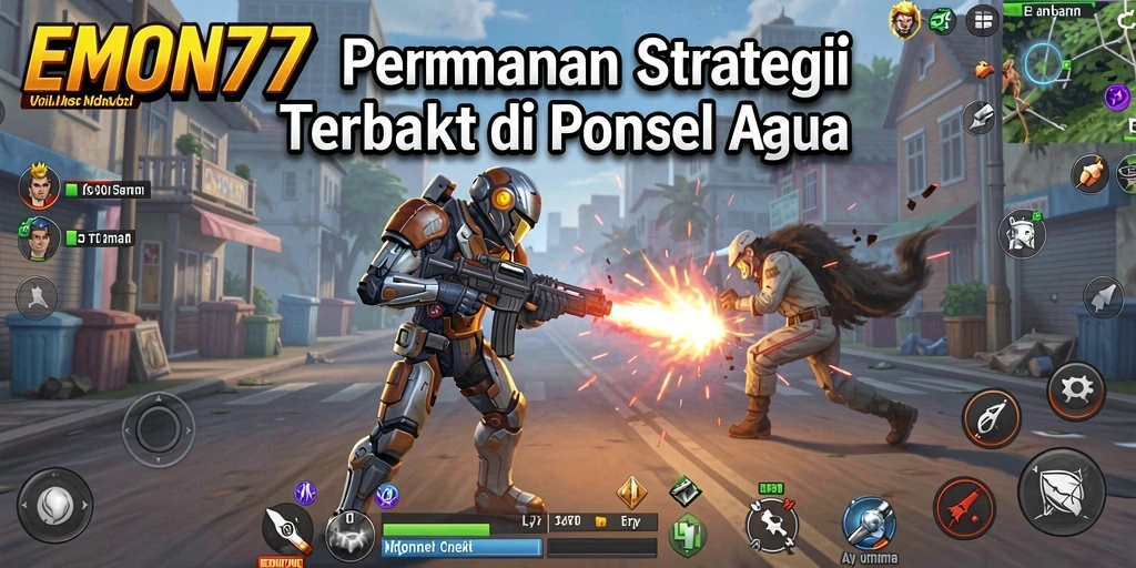 Screenshot EMON77 menampilkan gameplay strategi yang mendebarkan.
