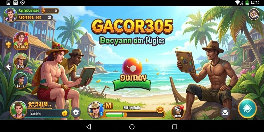Tampilan gameplay yang menarik dari GACOR305 dengan tantangan seru.