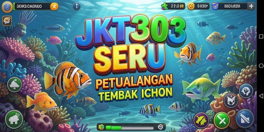 Screenshot gameplay JKT303 menampilkan momen seru menembak ikan.