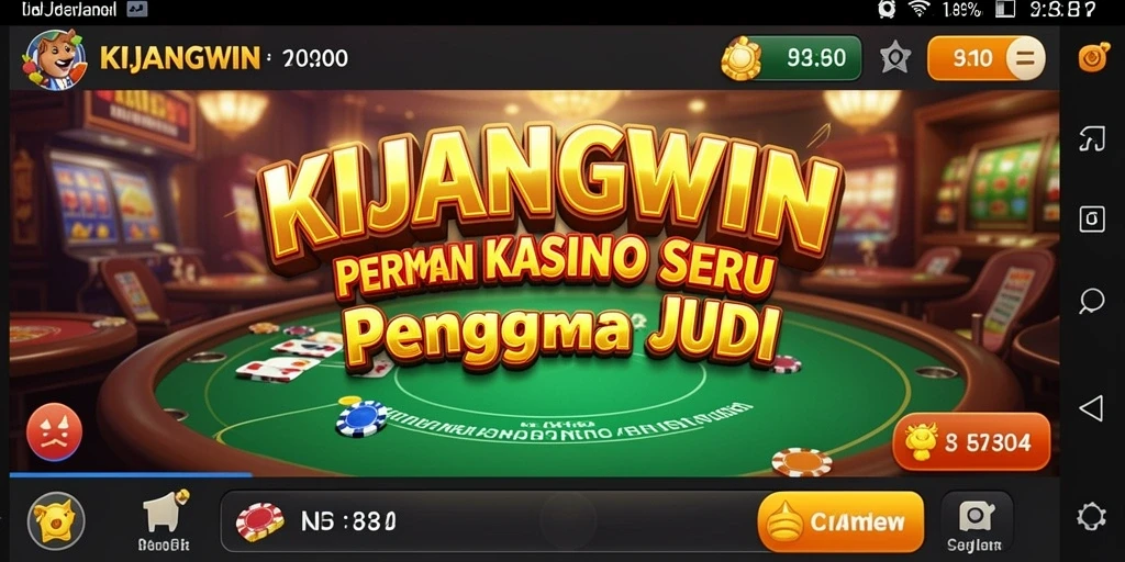 Tampilan gameplay Kasino KIJANGWIN yang menarik dan mengasyikkan.