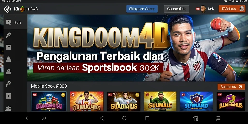Tampilan gameplay menarik dari aplikasi Sportsbook KINGDOM4D.