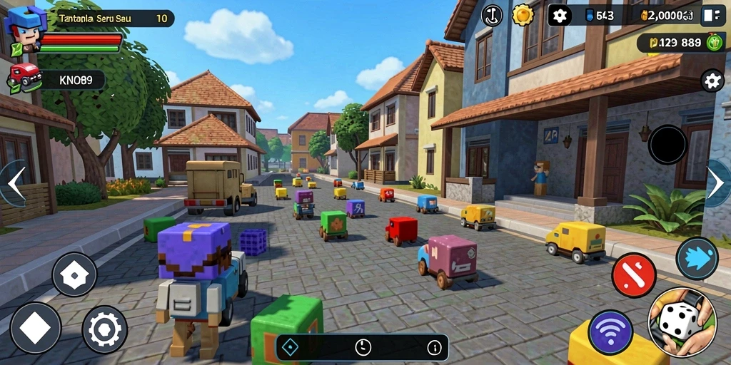 Tampilan gameplay dari KNO89 yang menantang dan seru.
