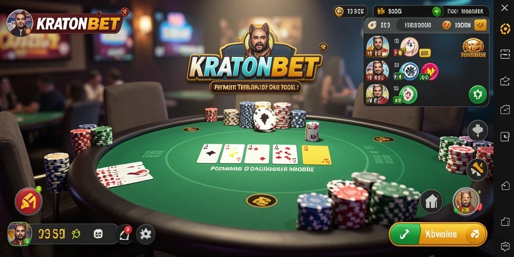 Tampilan seru gameplay Poker di KRATONBET.