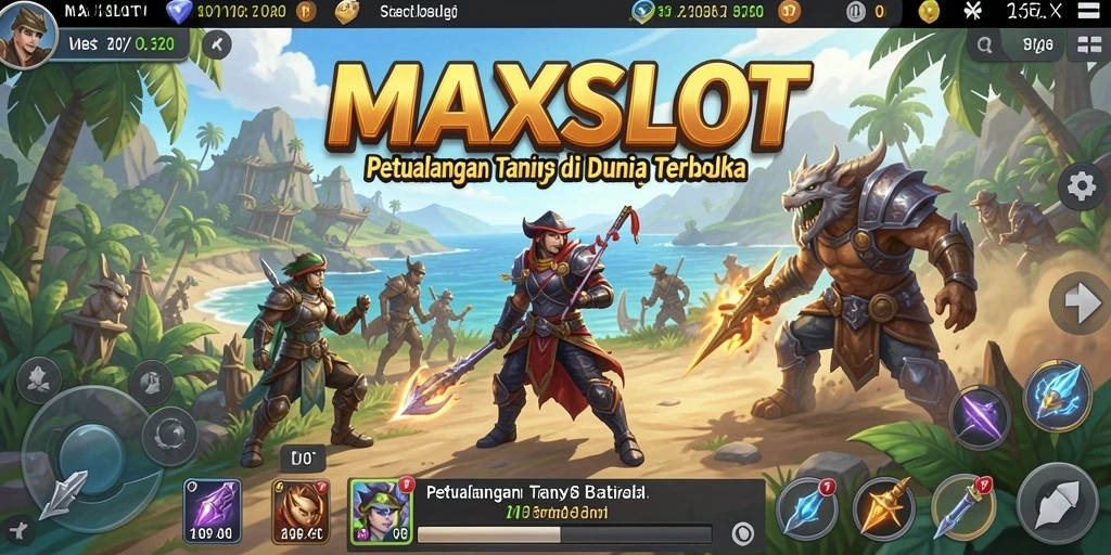 Tampilan gameplay <strong>MAXSLOT</strong> yang memukau di dunia terbuka.