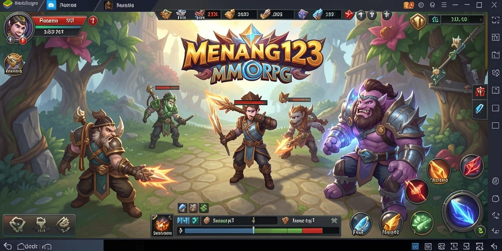 Tampilan menarik dari gameplay seru di dunia MENANG123.