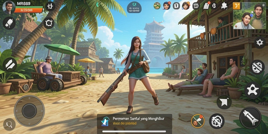 Tampilan gameplay MR888 yang penuh warna dan menyenangkan.