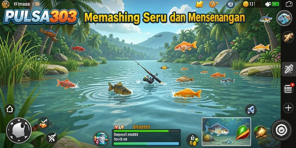 Screenshot PULSA303 menunjukkan gameplay memancing yang menarik dan menantang.