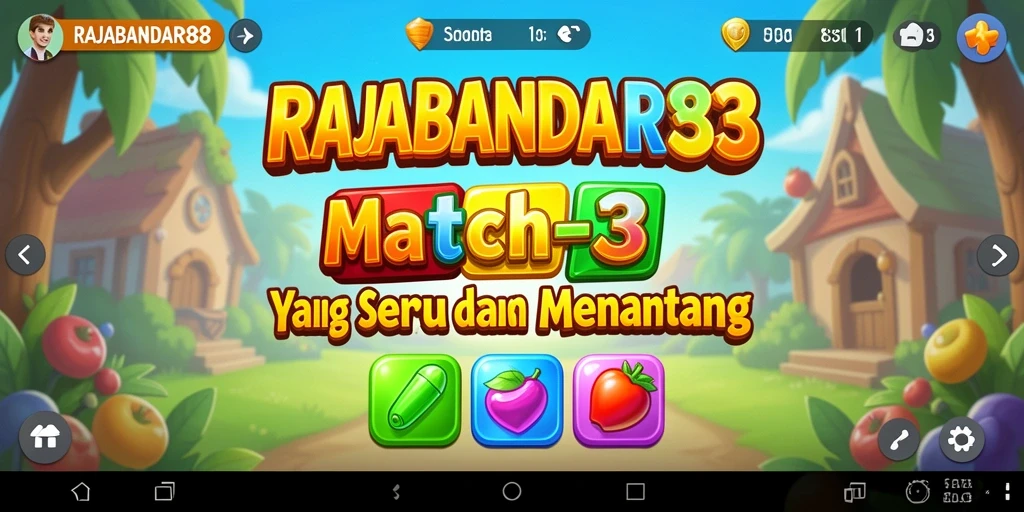 Screenshot gameplay RAJABANDAR88 menampilkan kombinasi warna yang menakjubkan.