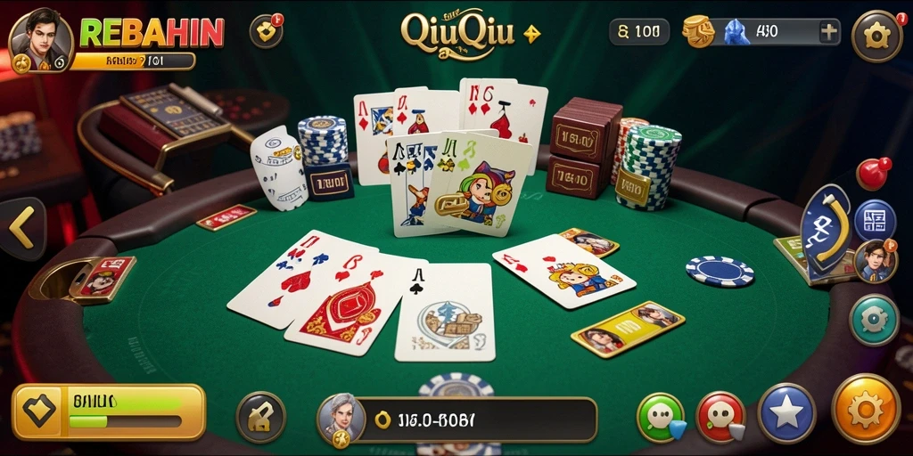 Screenshot gameplay QiuQiu di REBAHIN yang menarik dan kompetitif.