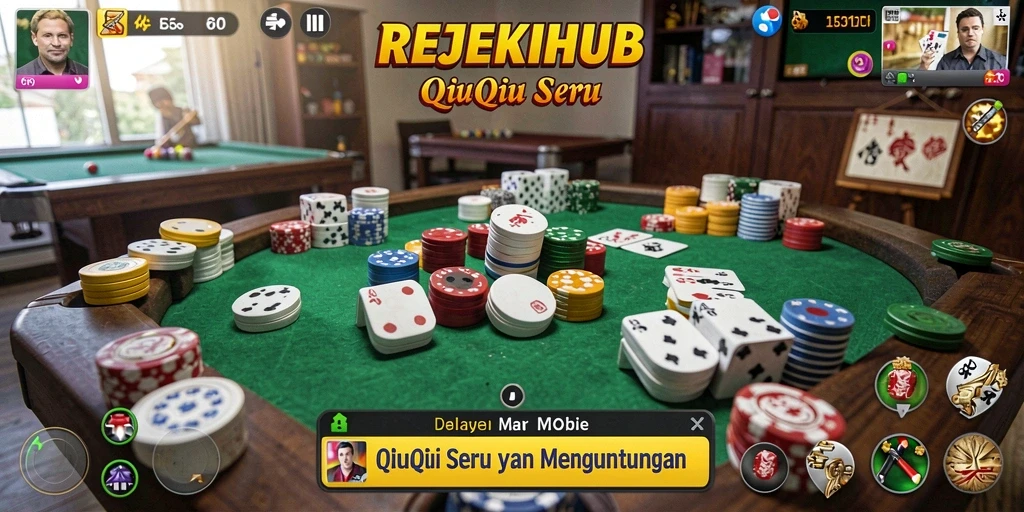 Tampilan gameplay QiuQiu yang menarik di REJEKIHUB.