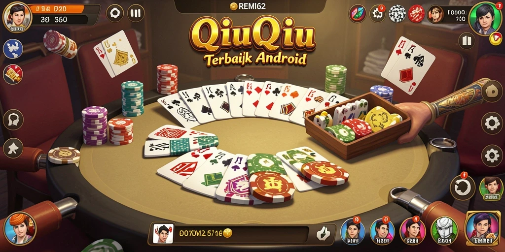 Screenshot gameplay REMI62 menampilkan keseruan bermain QiuQiu.
