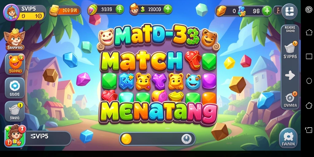 Gameplay menarik dalam SVIP5 dengan tantangan Match-3.