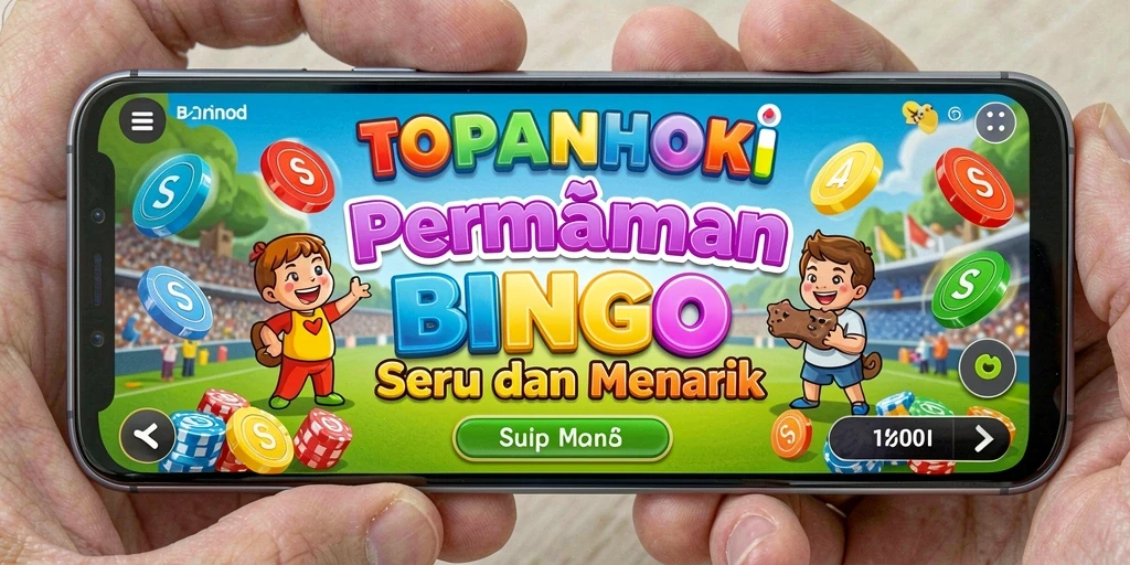 Tangkapan layar gameplay <strong>TOPANHOKI</strong> dengan suasana bingo yang seru.