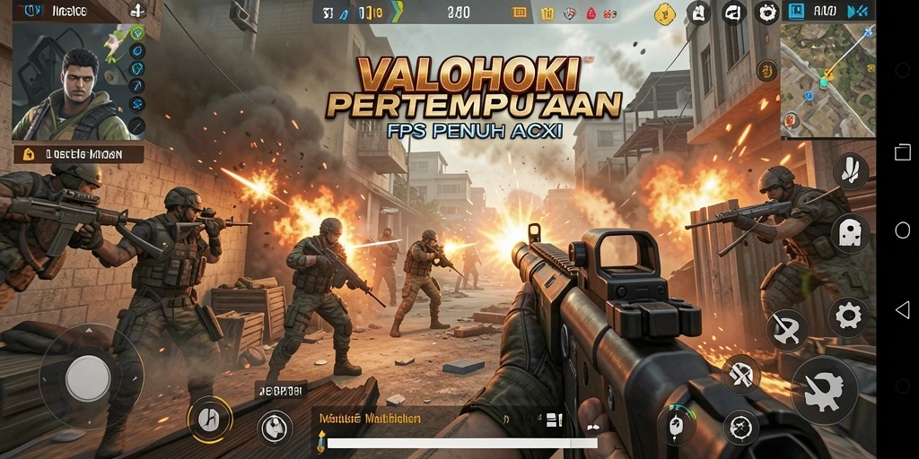 Tampilan gameplay VALOHOKI yang mendebarkan dan realistis.