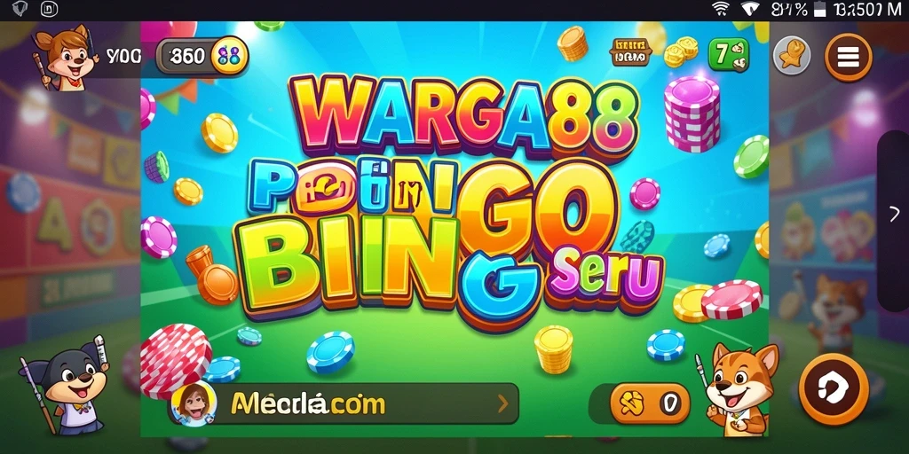 Tampilan gameplay Bingo yang seru dan menyenangkan di WARGA88.